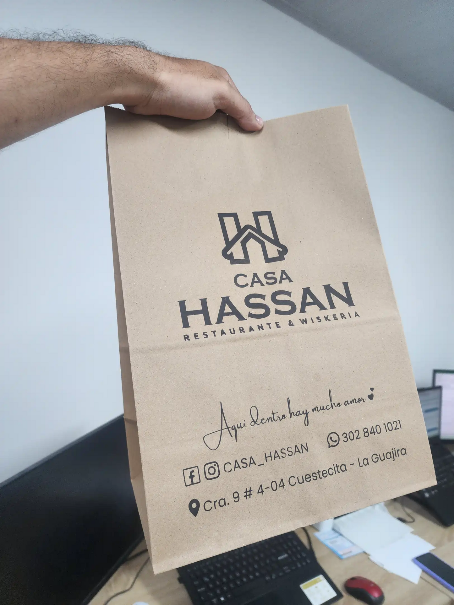 Bolsas para Restaurantes de Papel Personalizadas